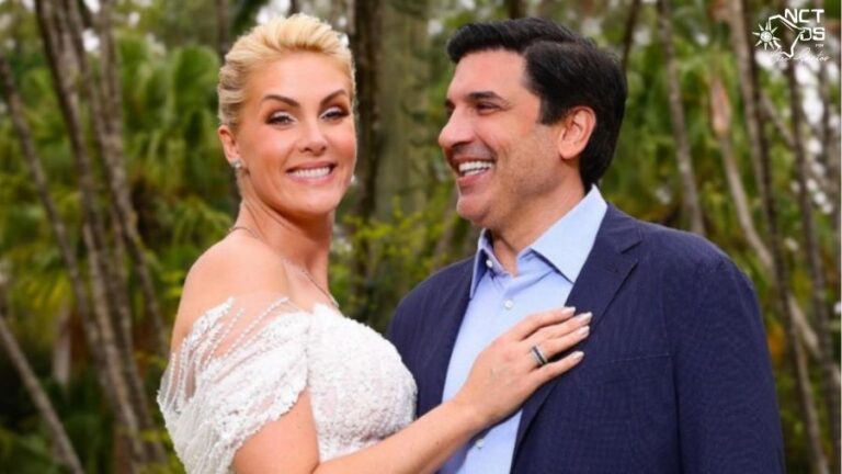 Ana Hickmann usa vestido de 100 mil pérolas em noivado com Edu Guedes