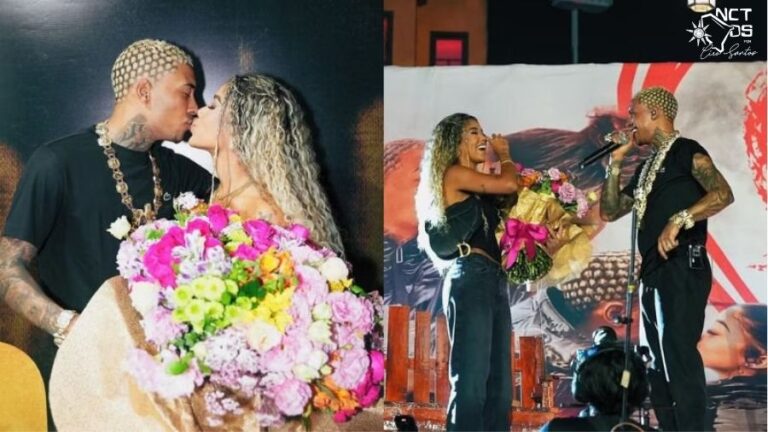MC Poze do Rodo faz show no Rock in Rio com presença dos filhos e pedido de casamento para a namorada