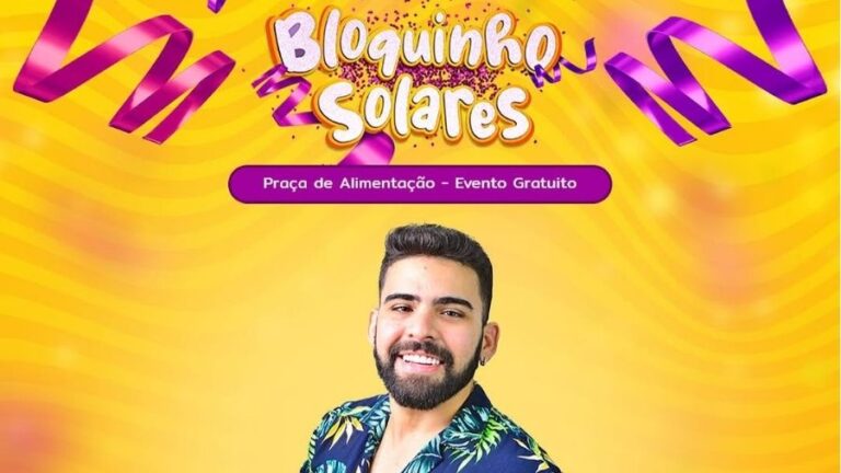 Bloquinho Solares promete agitar o Carnaval com show imperdível de Junyor Bezerra