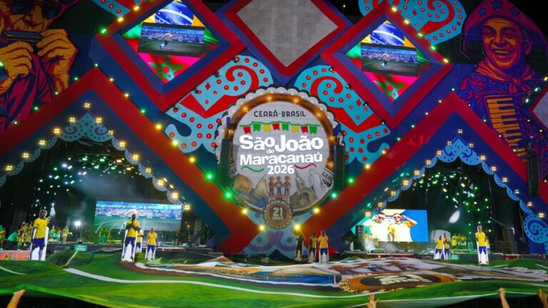 São João de Maracanaú 2026 transmite jogo Brasil x Haiti na Copa 2026 com show de Luiz Fidelis